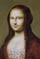 Porträt einer Frau inspiriert von der Mona Lisa